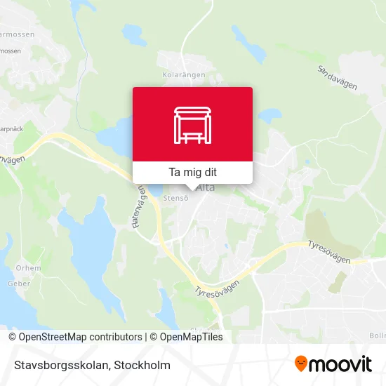 Stavsborgsskolan karta