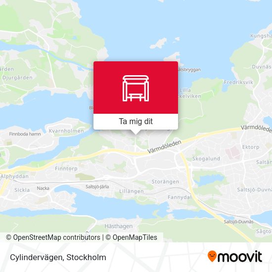 Cylindervägen karta