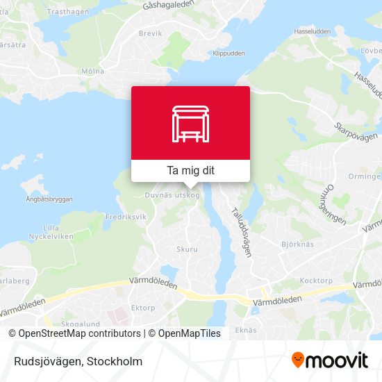 Rudsjövägen karta