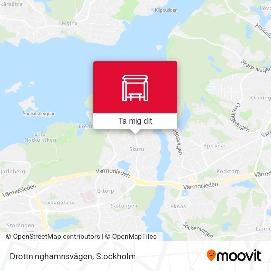 Drottninghamnsvägen karta