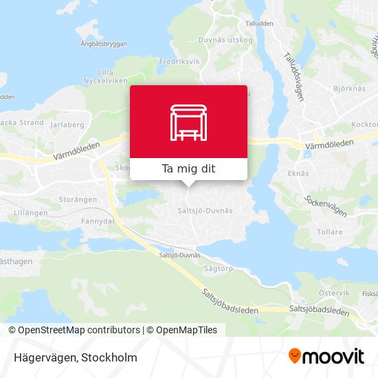 Hägervägen karta