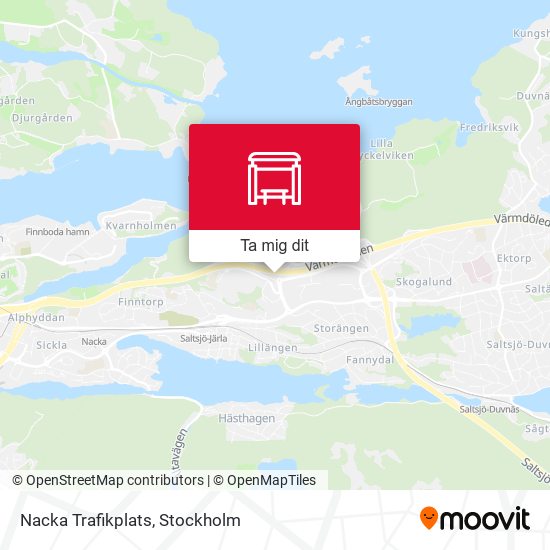 Nacka Trafikplats karta