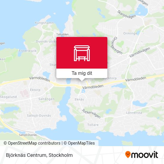 Björknäs Centrum karta