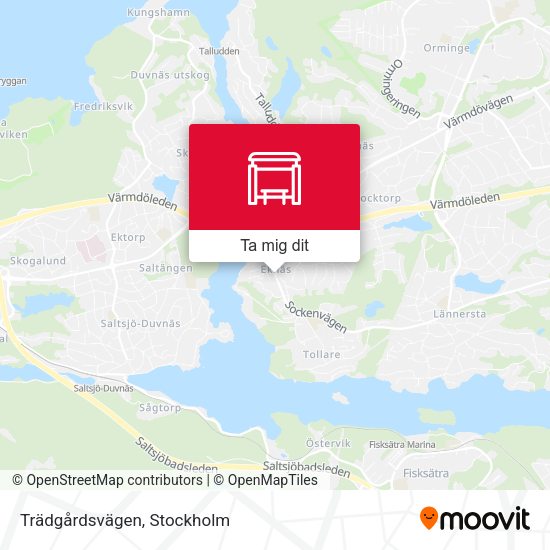 Trädgårdsvägen karta