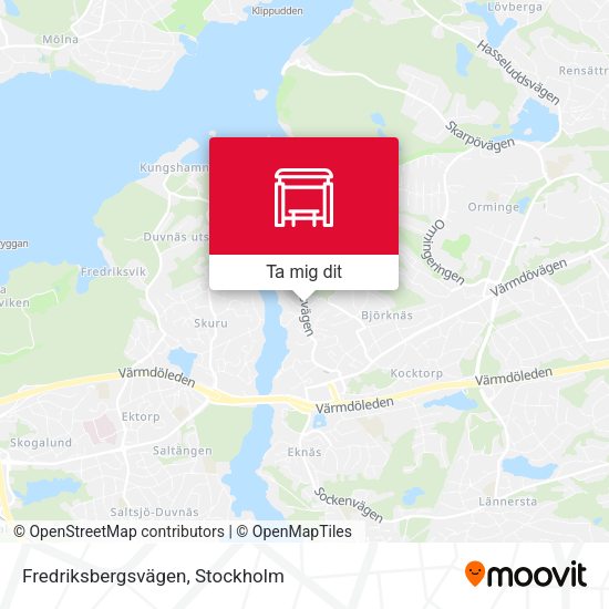 Fredriksbergsvägen karta