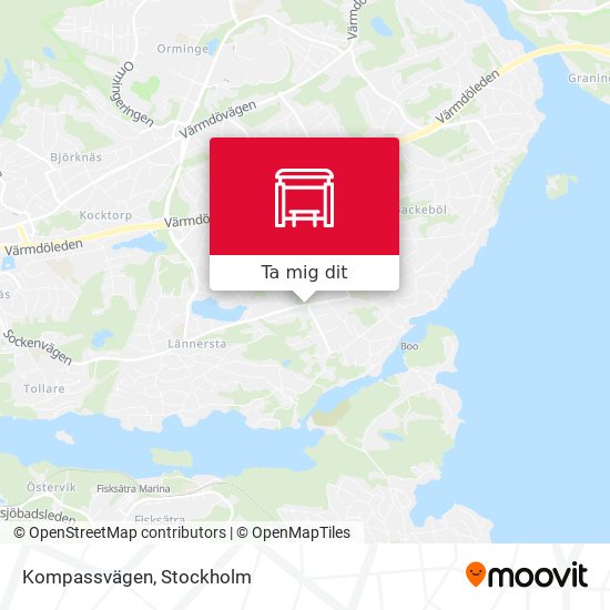 Kompassvägen karta