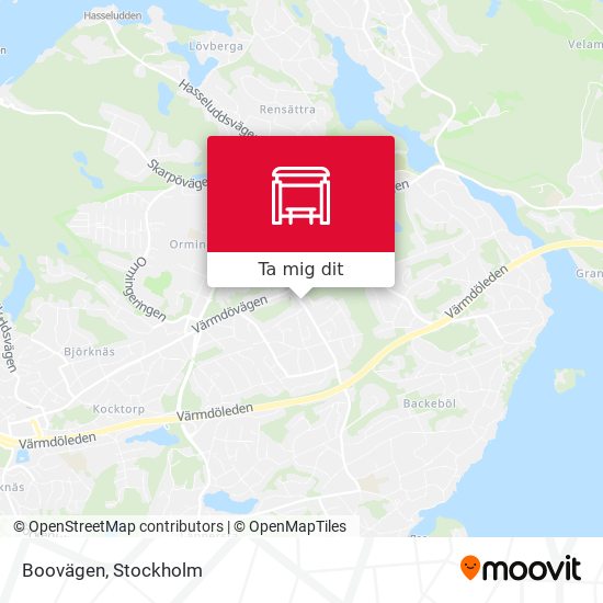 Boovägen karta