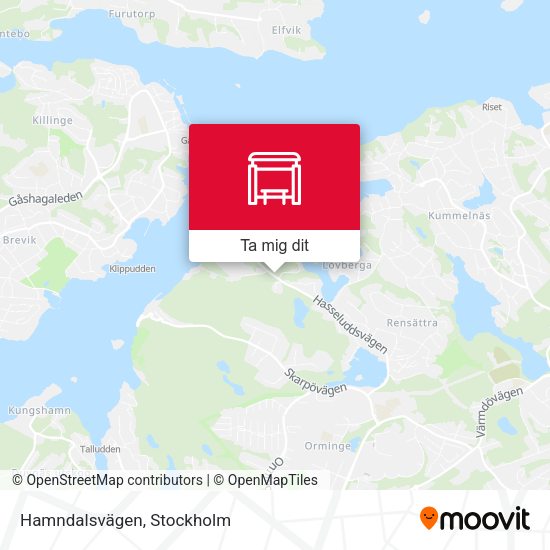 Hamndalsvägen karta