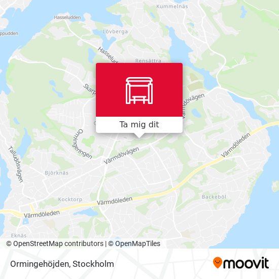 Ormingehöjden karta