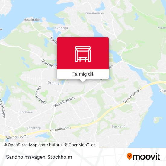 Sandholmsvägen karta