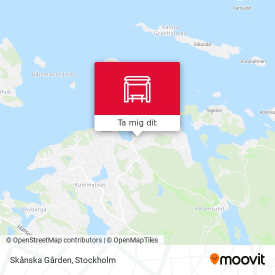 Skånska Gården karta