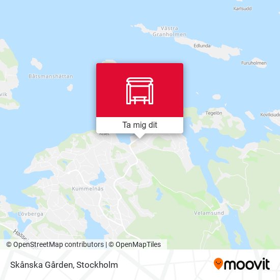 Skånska Gården karta