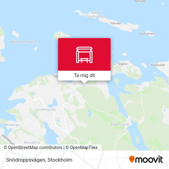 Snödroppsvägen karta