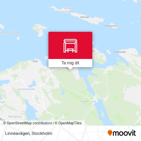 Linnéavägen karta