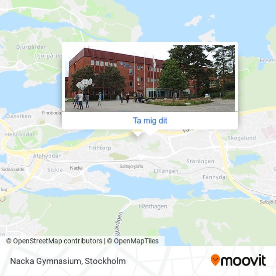 Nacka Gymnasium karta