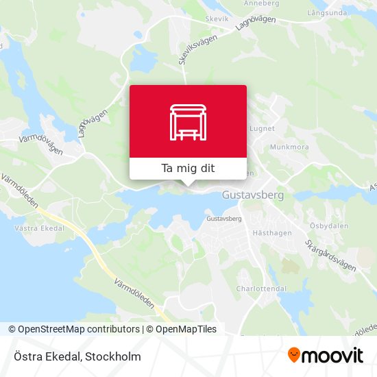 Östra Ekedal karta