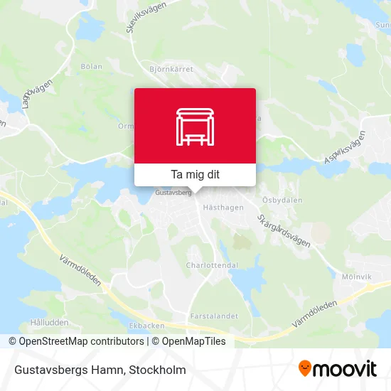 Gustavsbergs Hamn karta