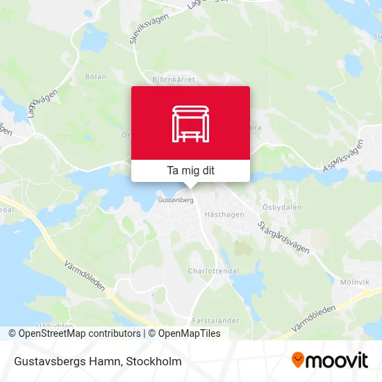 Gustavsbergs Hamn karta