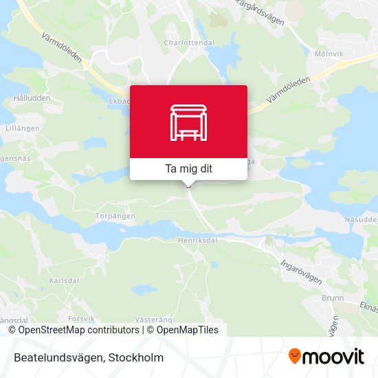 Beatelundsvägen karta
