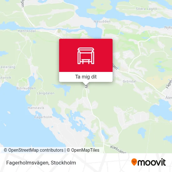 Fagerholmsvägen karta