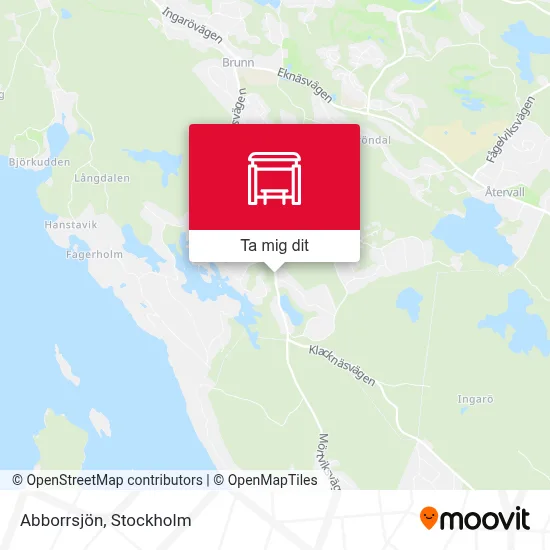 Abborrsjön karta