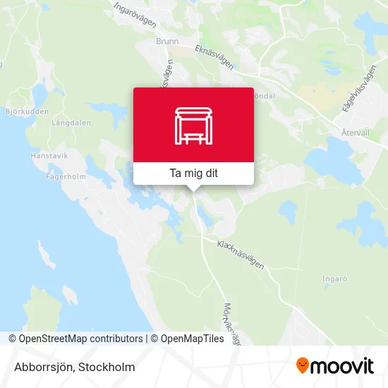 Abborrsjön karta