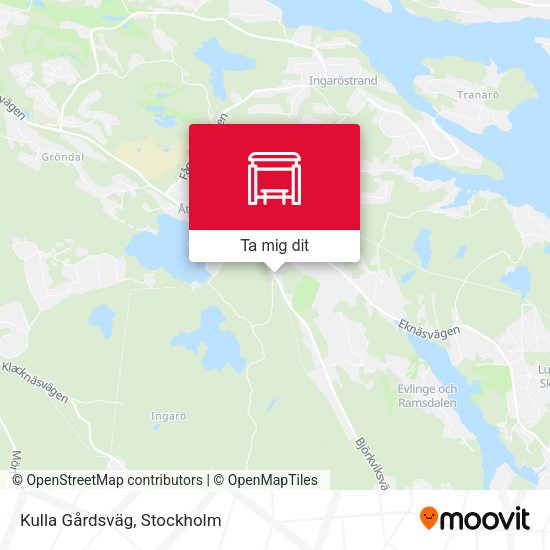 Kulla Gårdsväg karta