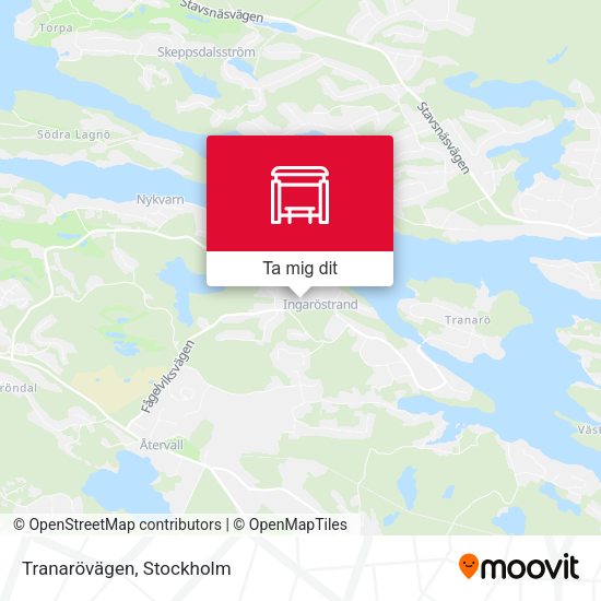 Tranarövägen karta