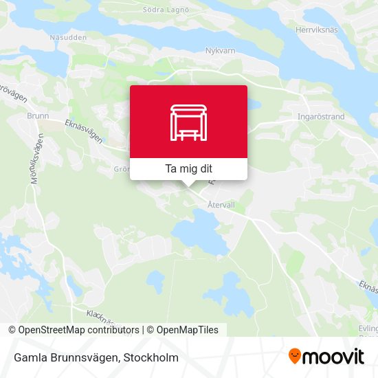 Gamla Brunnsvägen karta
