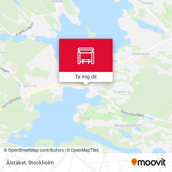 Ålstäket karta