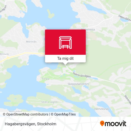 Hagabergsvägen karta