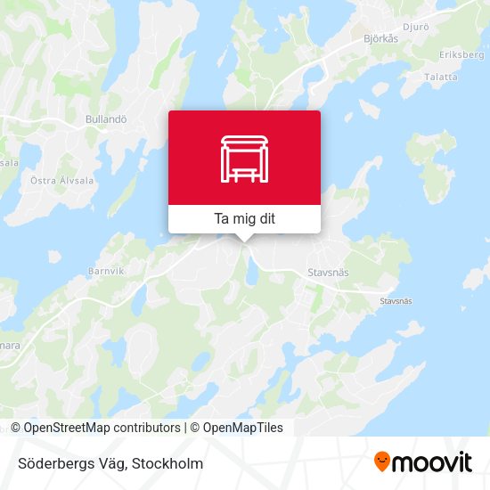 Söderbergs Väg karta