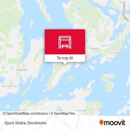 Djurö Södra karta