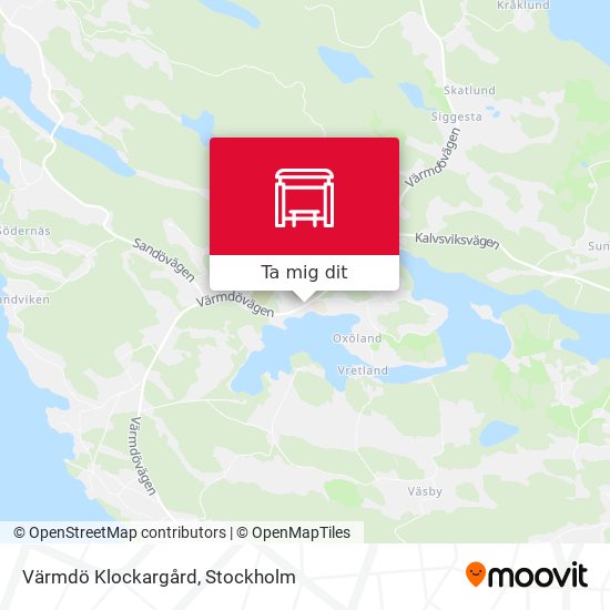Värmdö Klockargård karta