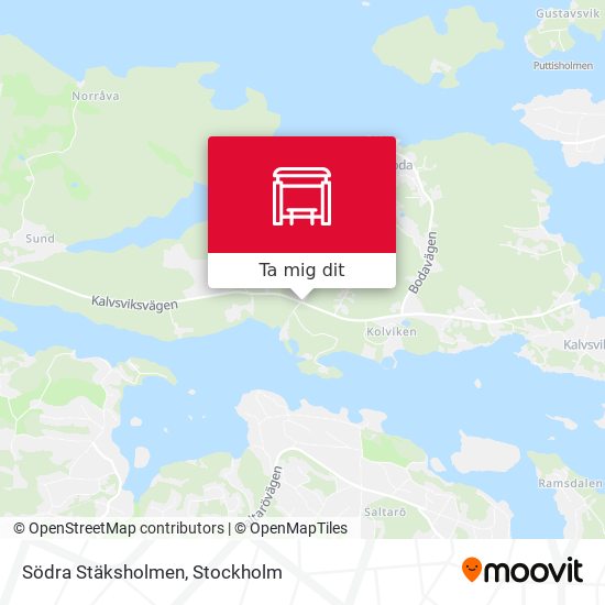 Södra Stäksholmen karta