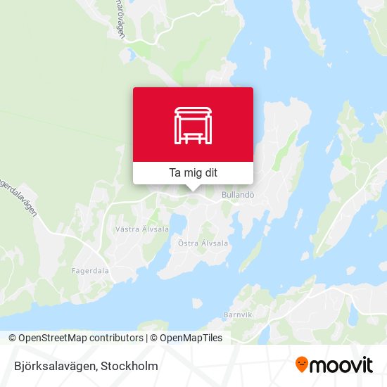 Björksalavägen karta
