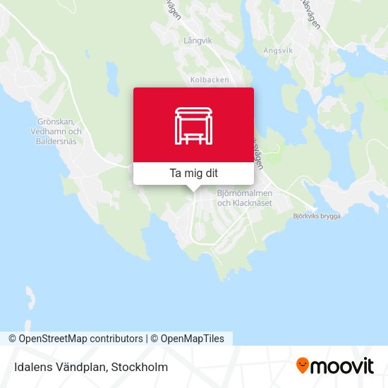 Idalens Vändplan karta