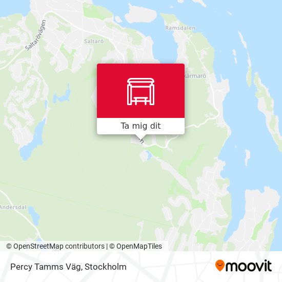 Percy Tamms Väg karta