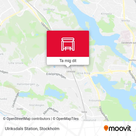 Ulriksdals Station karta