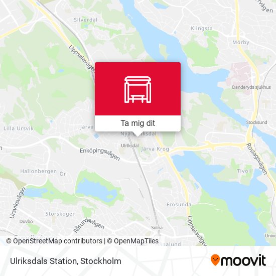 Ulriksdals Station karta