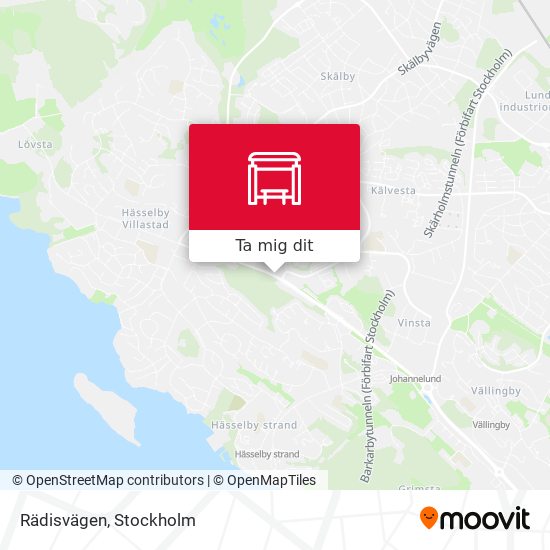 Rädisvägen karta