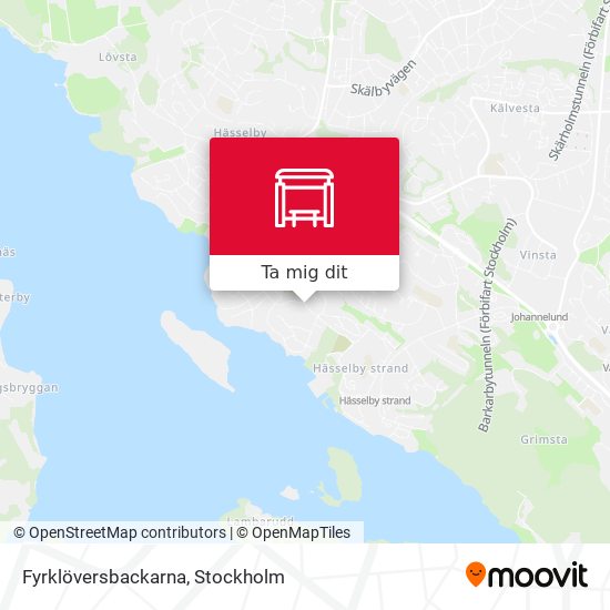 Fyrklöversbackarna karta