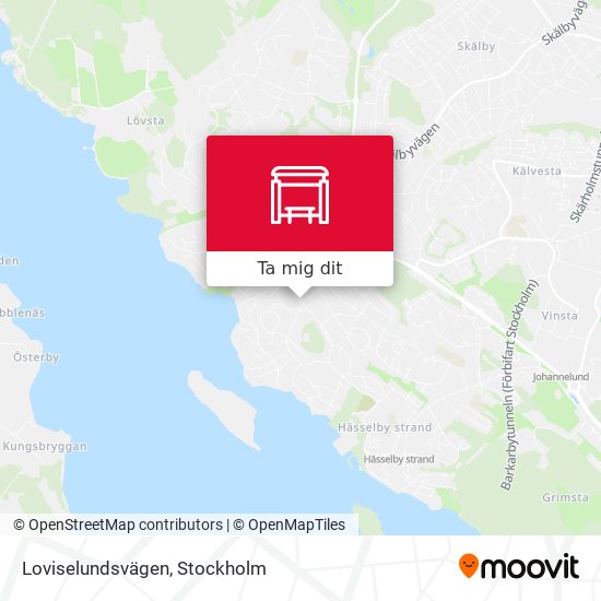 Loviselundsvägen karta