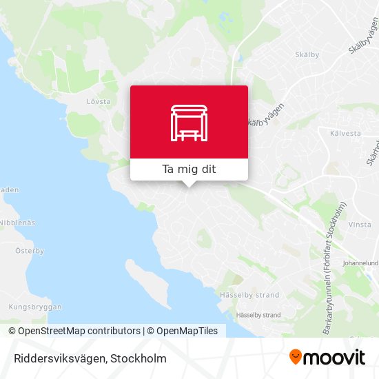 Riddersviksvägen karta