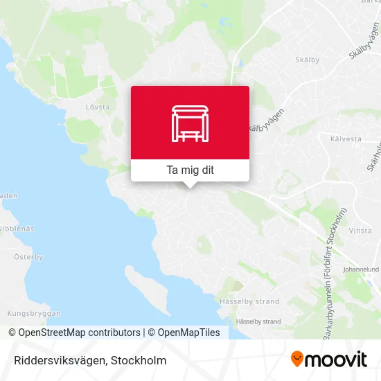 Riddersviksvägen karta