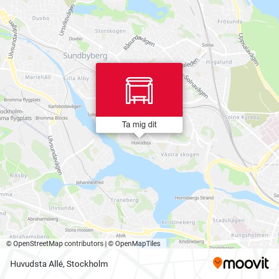 Huvudsta Allé karta