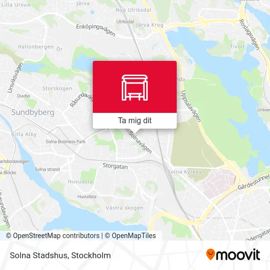 Solna Stadshus karta