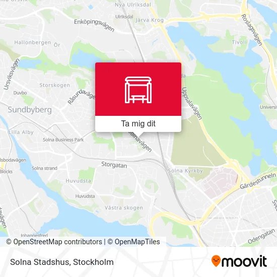 Solna Stadshus karta