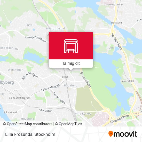 Lilla Frösunda karta