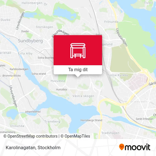 Karolinagatan karta